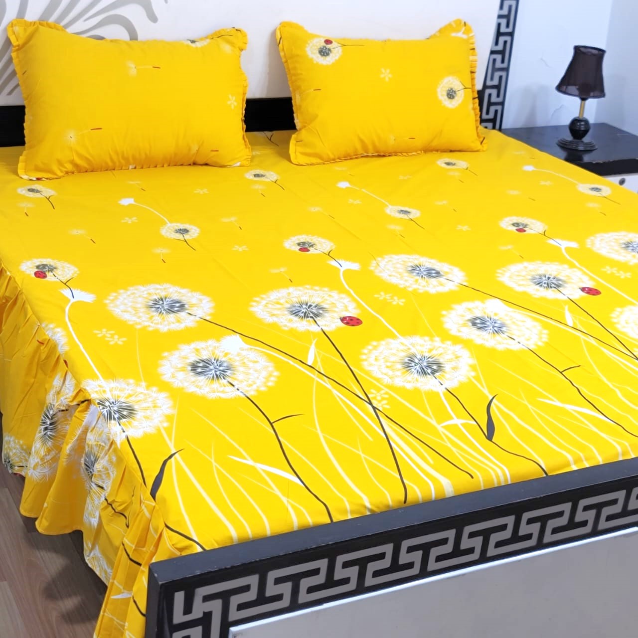 3-Piece Frill Bed sheet Set - F3