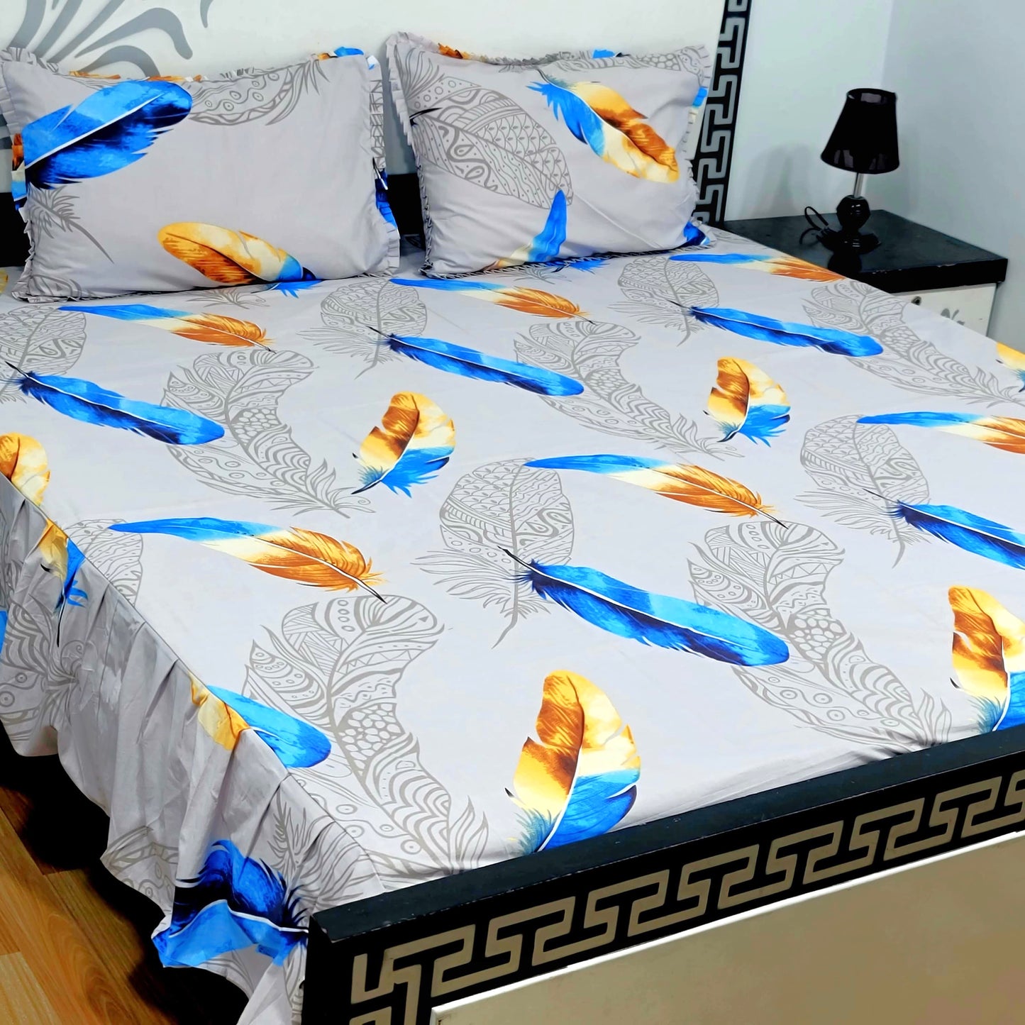 3-Piece Frill Bed sheet Set - F12