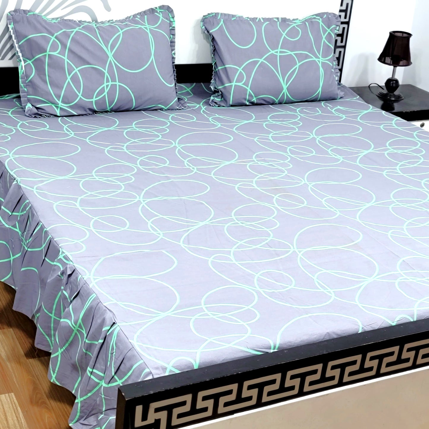 3-Piece Frill Bed sheet Set - F15