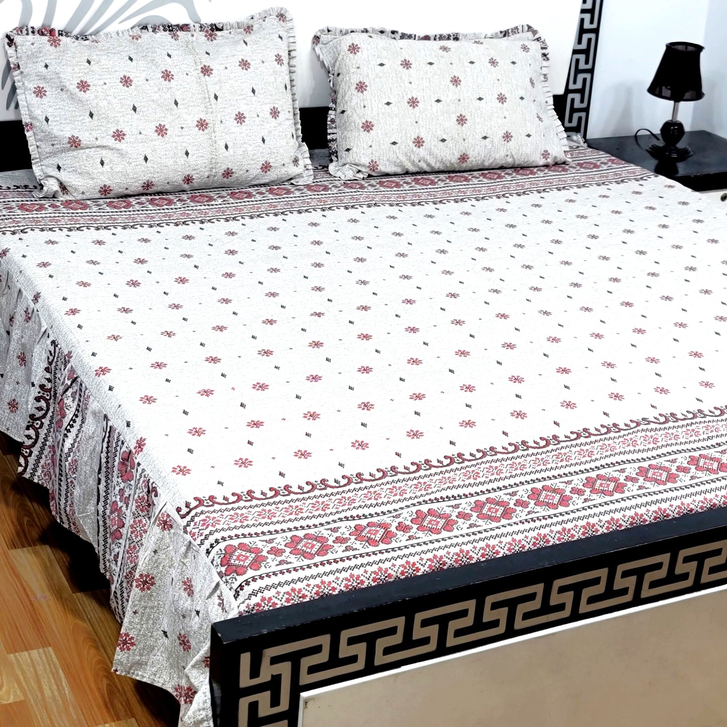 3-Piece Frill Bed sheet Set - F16