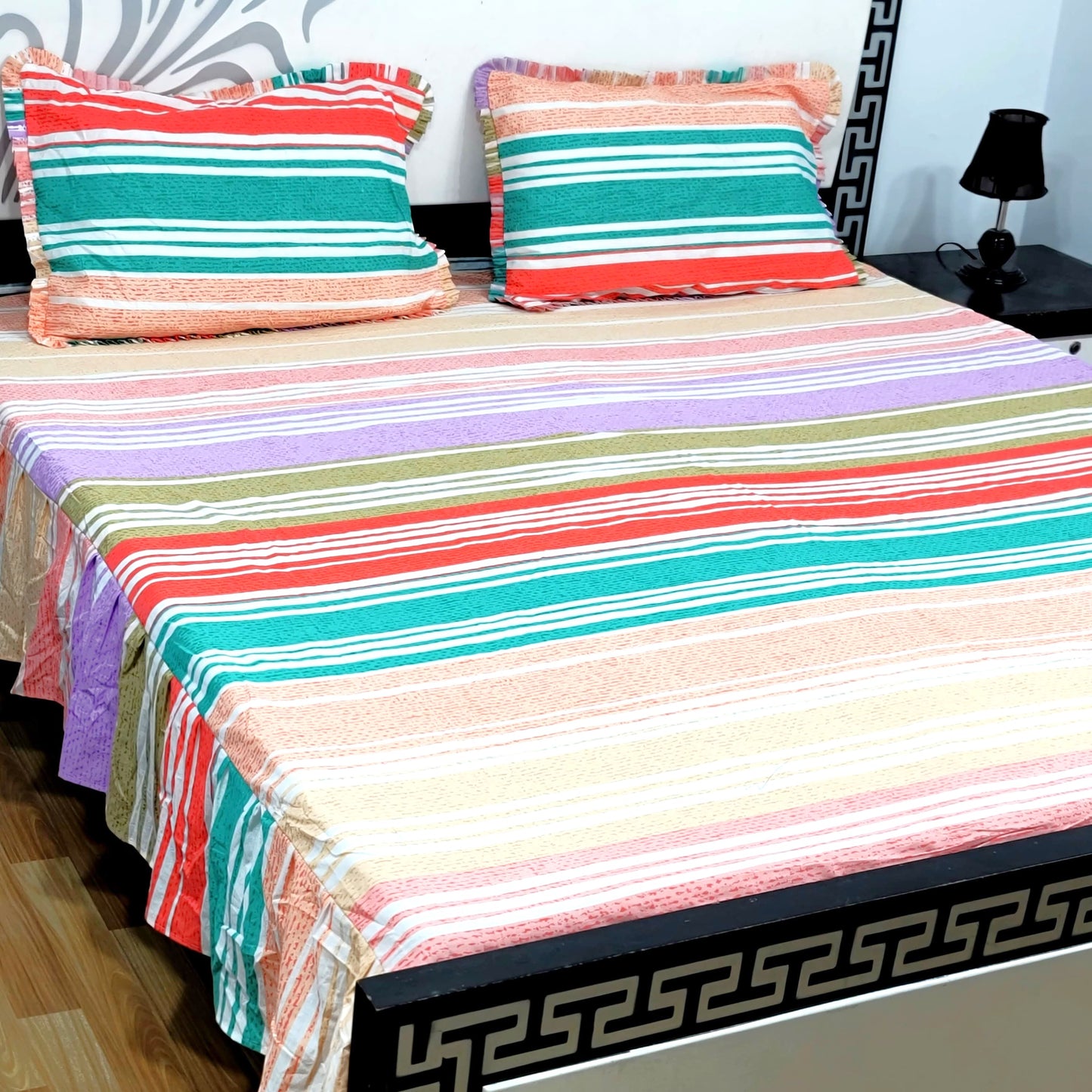 3-Piece Frill Bed sheet Set - F18