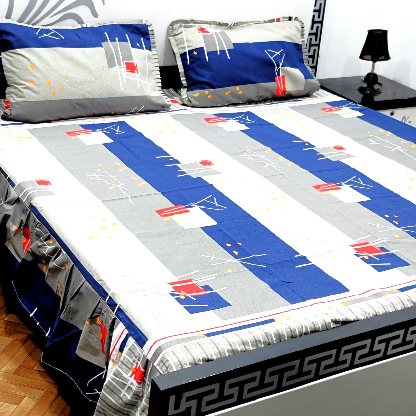 3-Piece Frill Bed sheet Set - F26