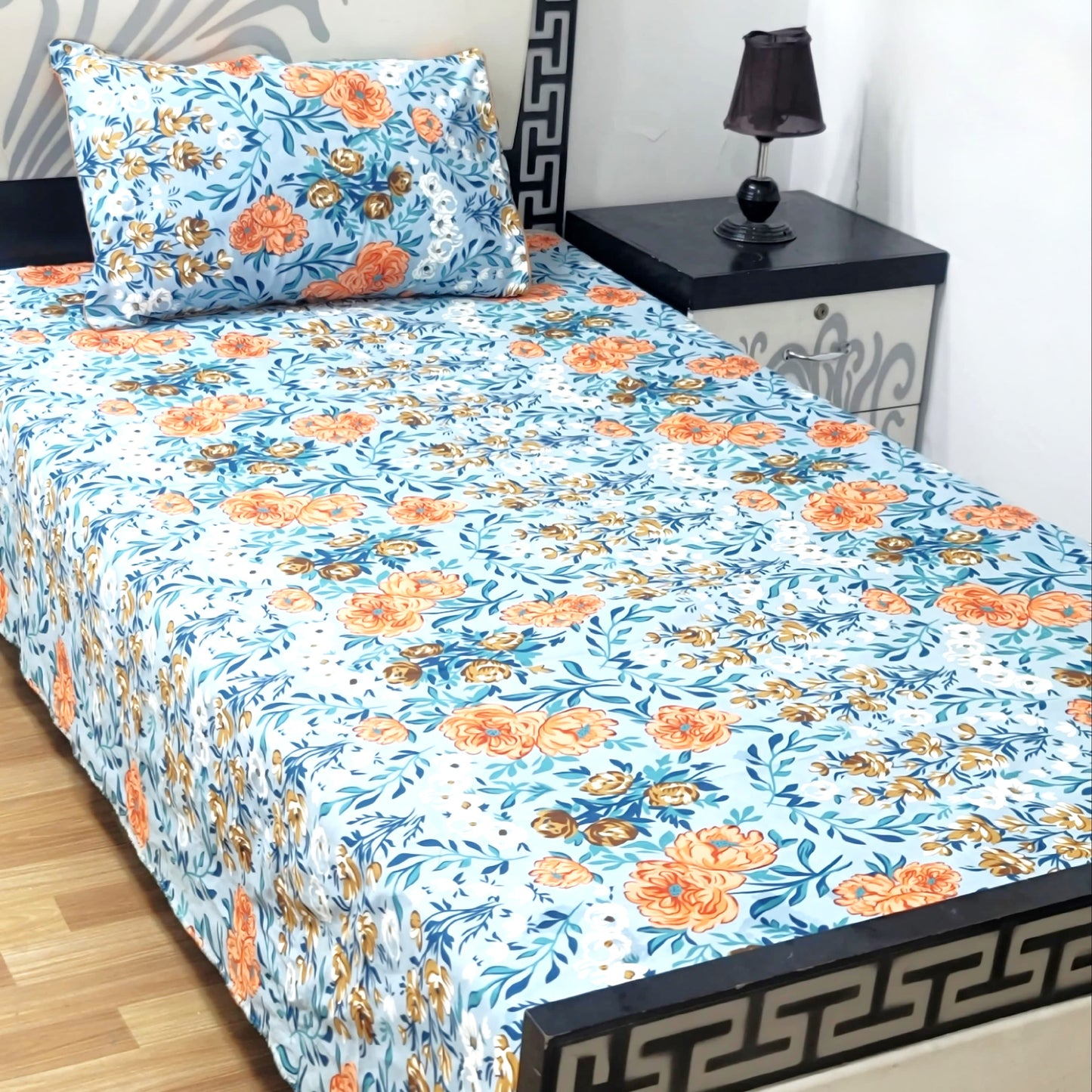 4Pc Single Bed Sheet Set - E85