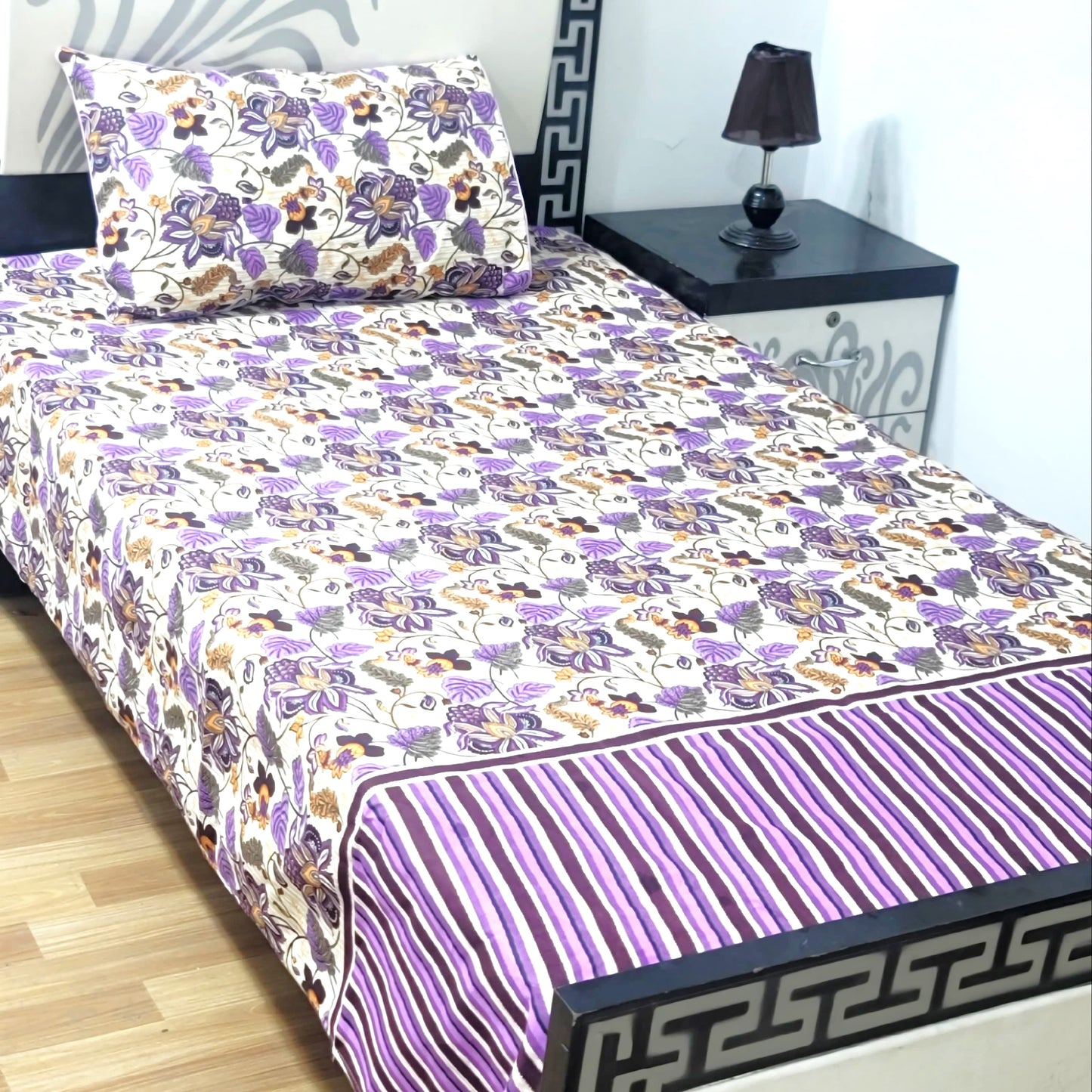 4Pc Single Bed Sheet Set - E87
