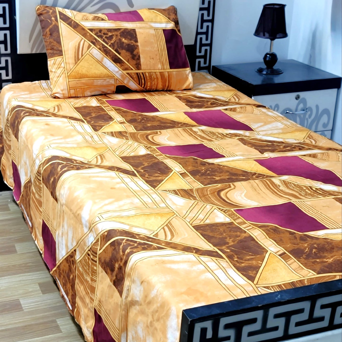 4Pc Single Bed Sheet Set - E88