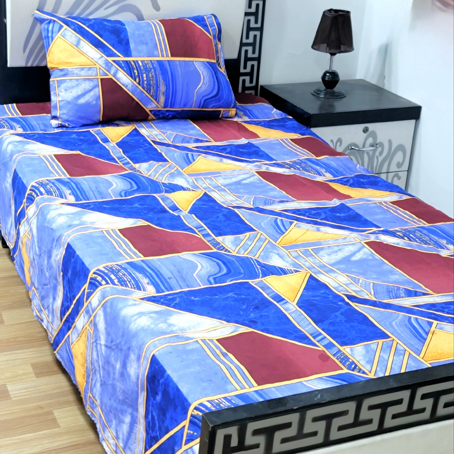 4Pc Single Bed Sheet Set - E90