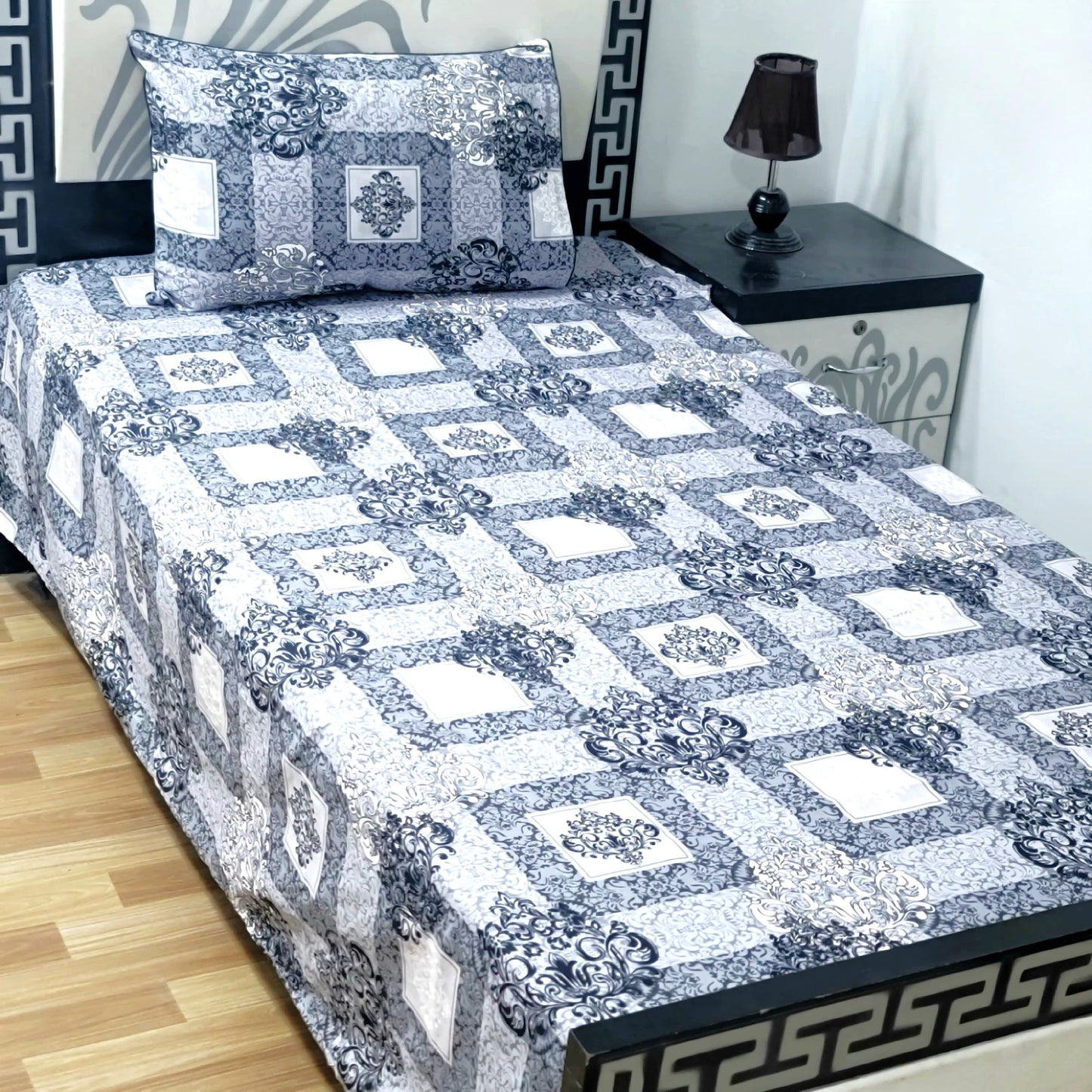 4Pc Single Bed Sheet Set - E95