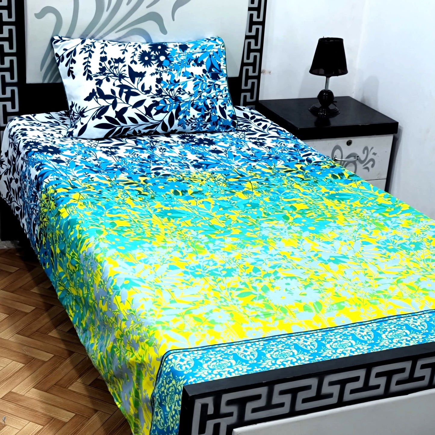 4Pc Single Bed Sheet Set - E99