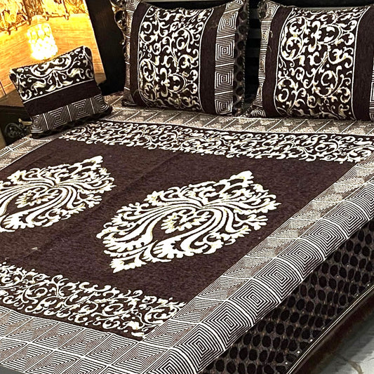 4PC Luxury Velvet Bedsheet Set - D3