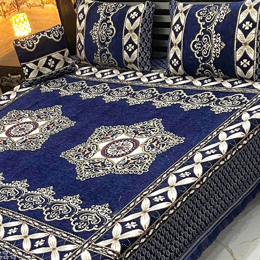 4PC Luxury Velvet Bedsheet Set - D8