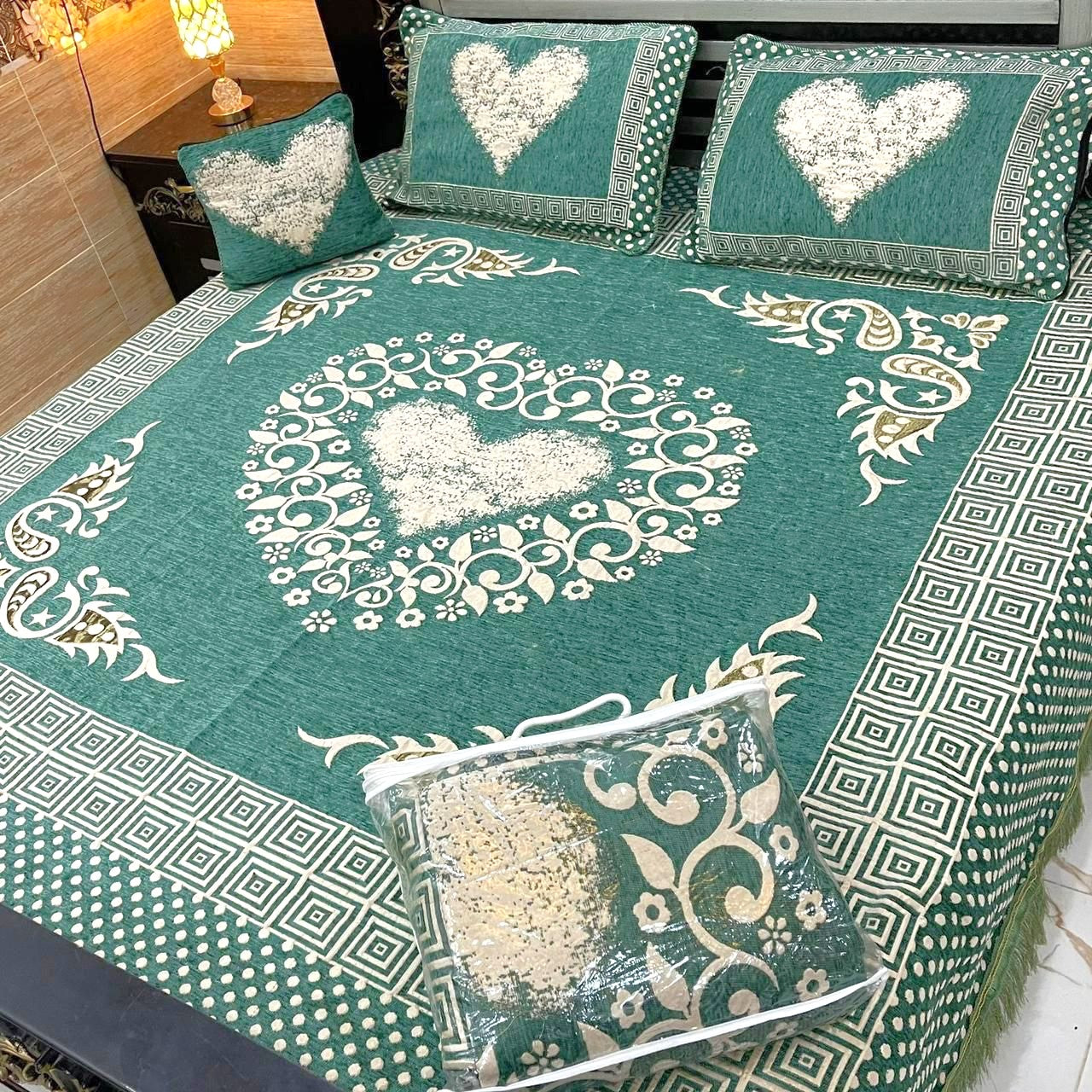 4PC Luxury Velvet Bedsheet Set - D16