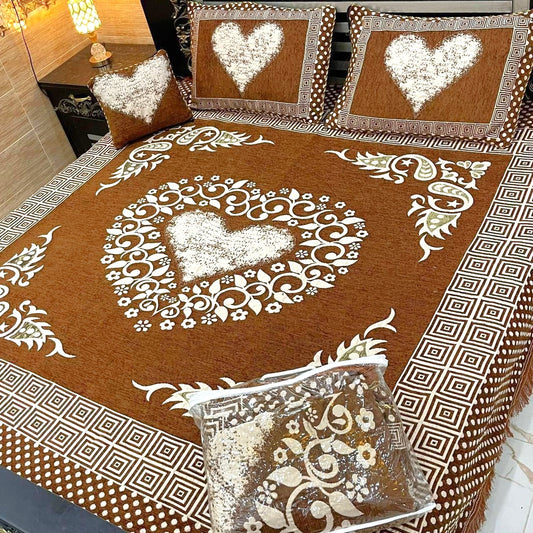 4PC Luxury Velvet Bedsheet Set - D18