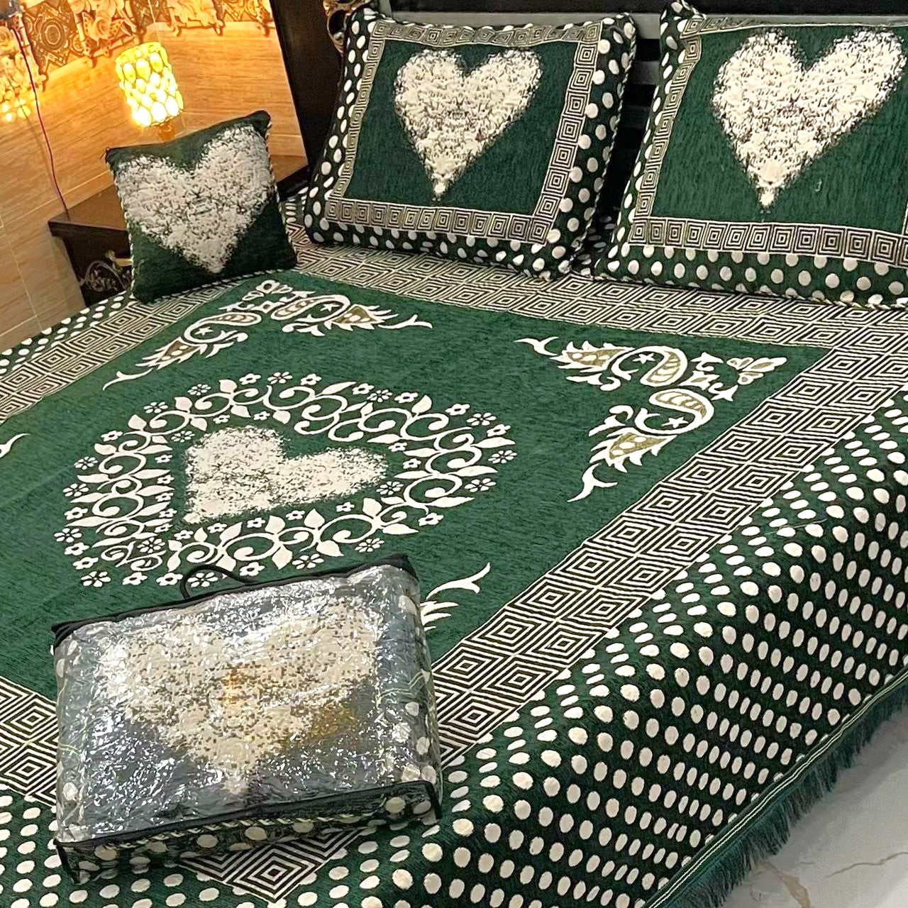 4PC Luxury Velvet Bedsheet Set - D20