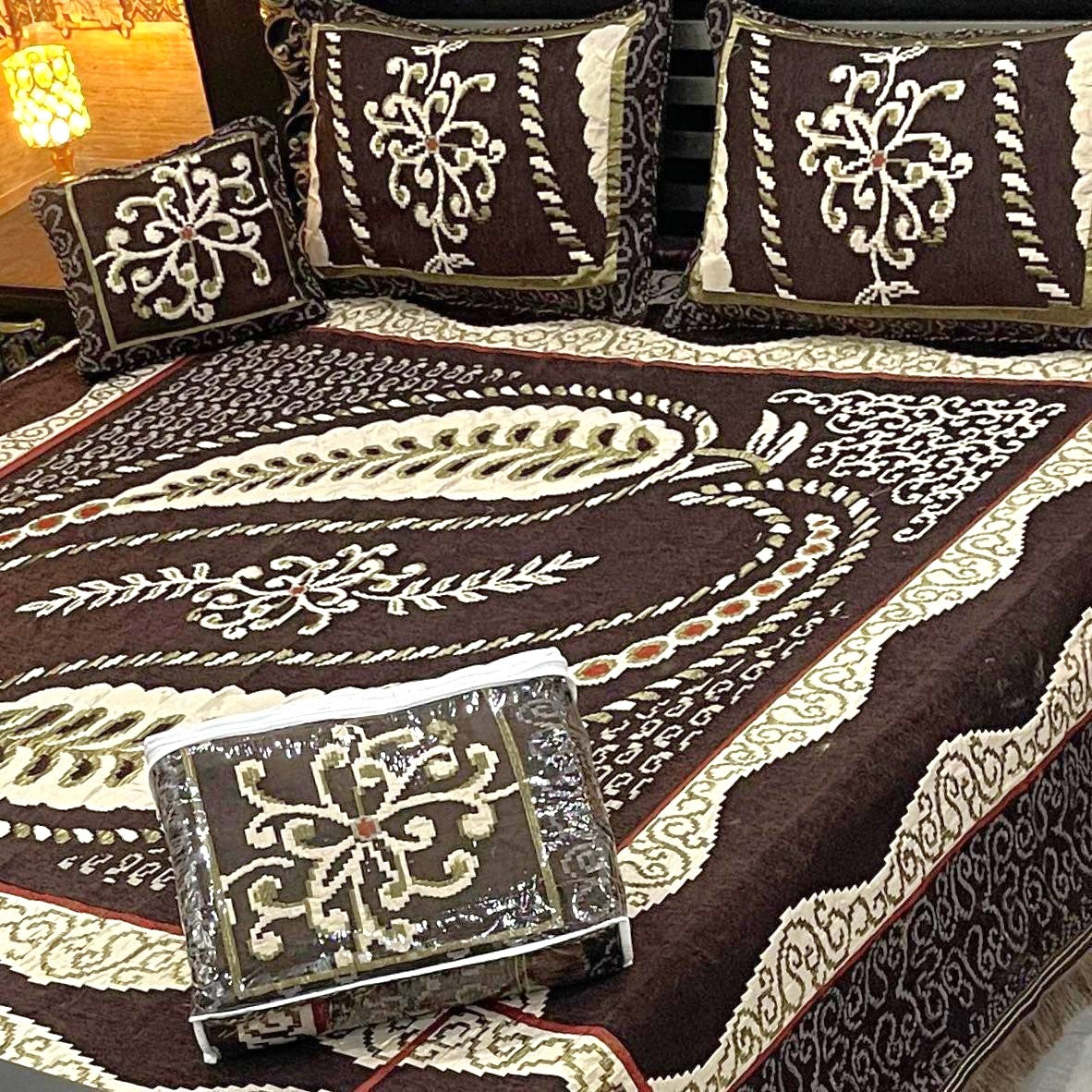 4PC Luxury Velvet Bedsheet Set - D33