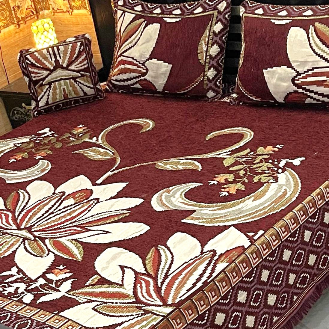 4PC Luxury Velvet Bedsheet Set - D36