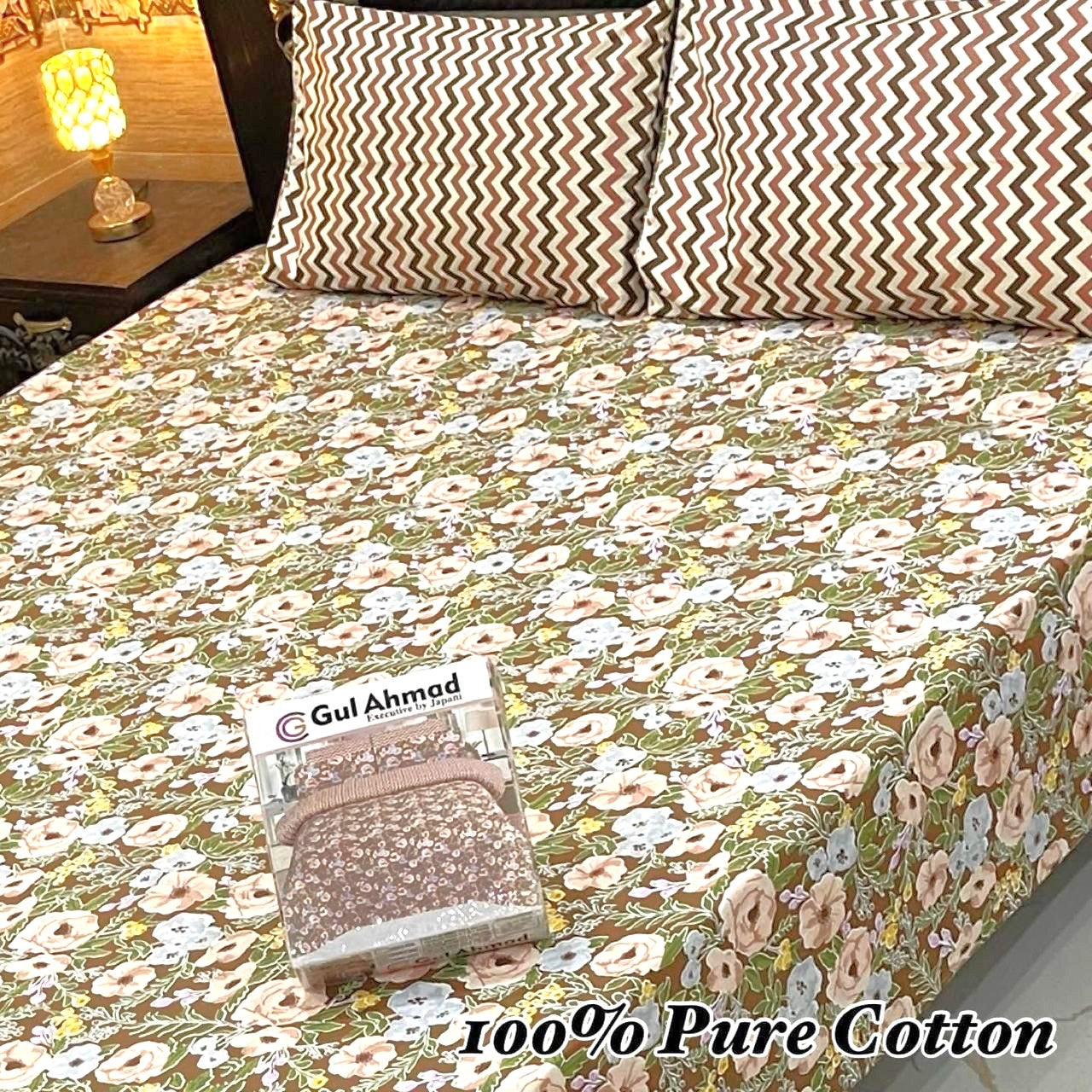 3PC Soft Cotton Bedsheet - C22