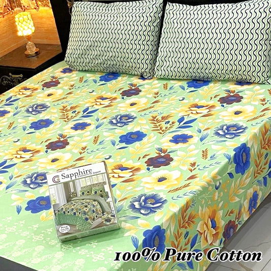 3PC Soft Cotton Bedsheet - C18