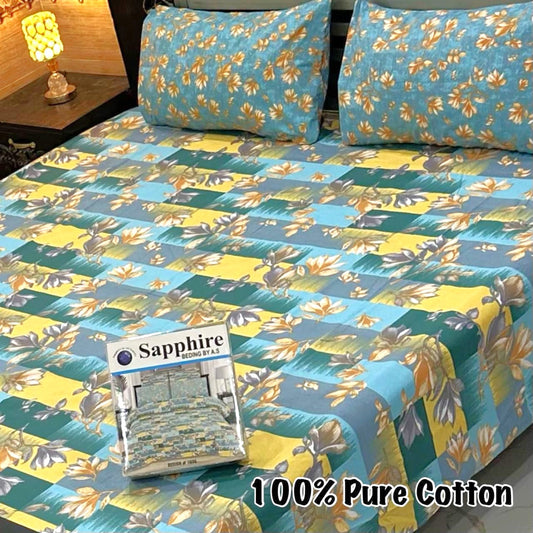 3PC Soft Cotton Bedsheet - C11