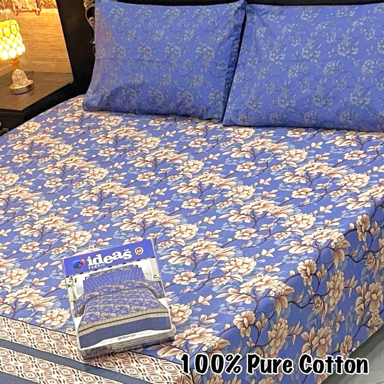 3PC Soft Cotton Bedsheet - C3