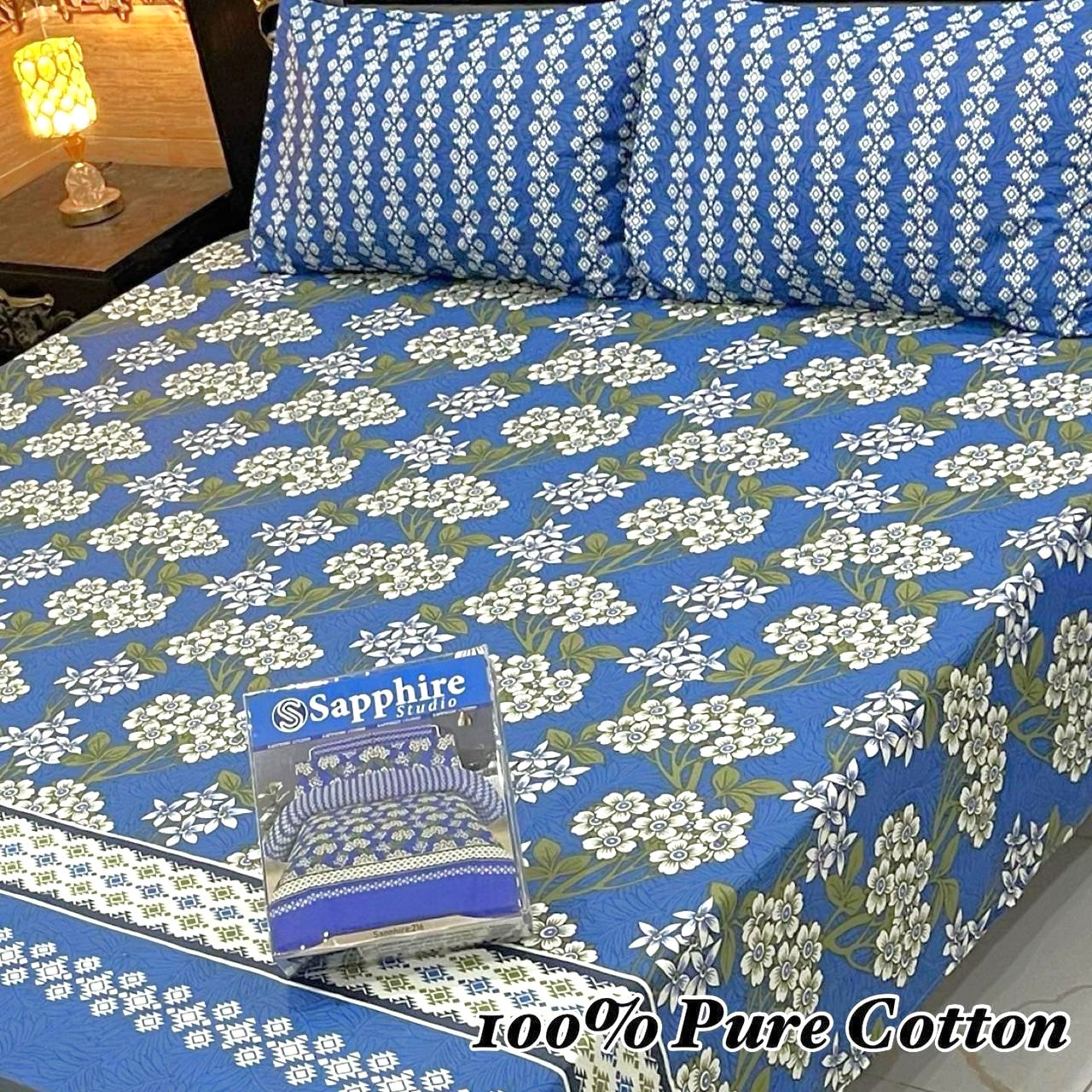 3PC Soft Cotton Bedsheet - C2