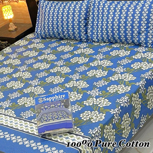 3PC Soft Cotton Bedsheet - C2