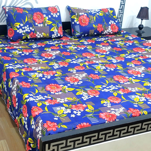 3-Piece Crystal Cotton Bedsheet Set - B49