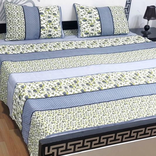 3-Piece Crystal Cotton Bedsheet Set - B50