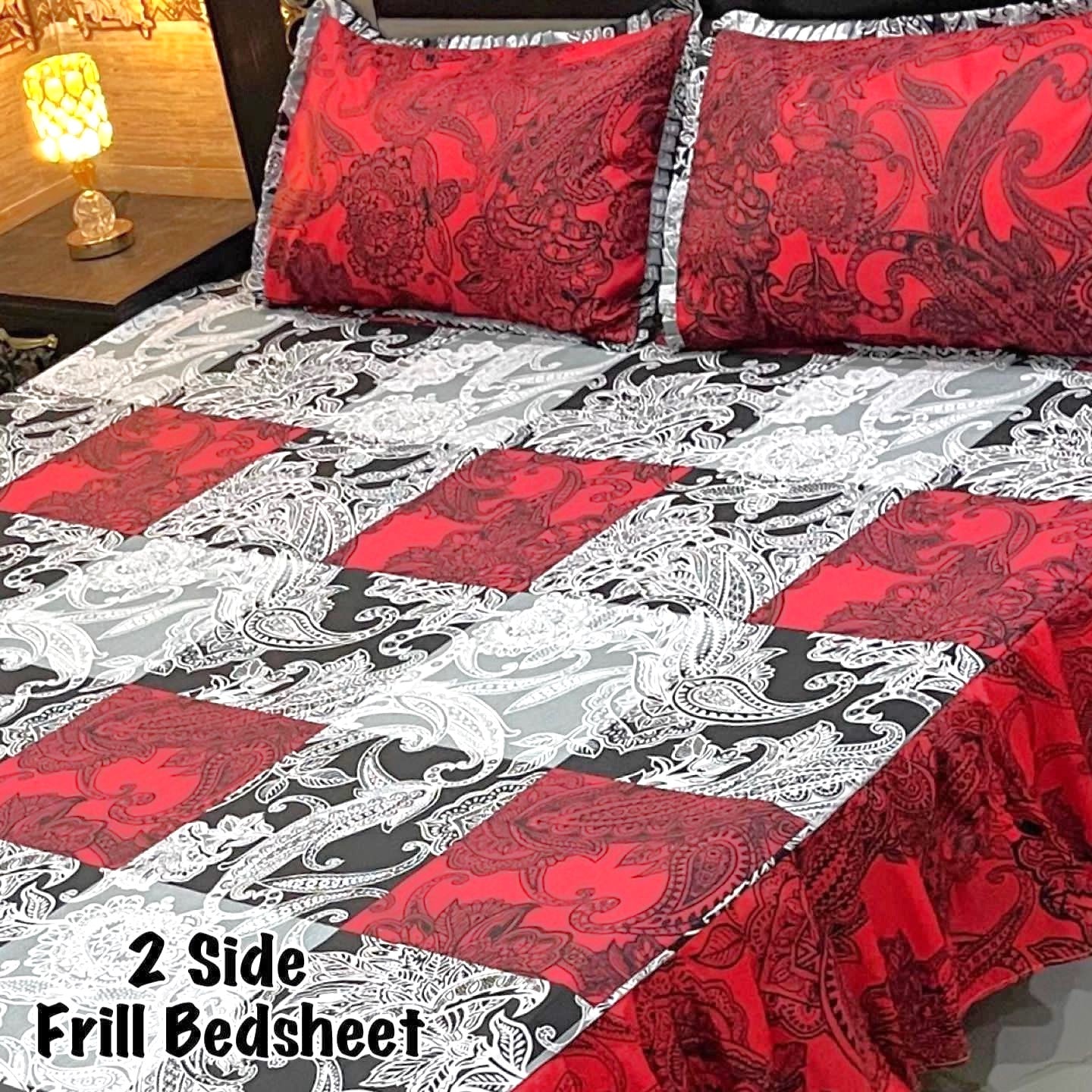 3-Piece Frill Bed sheet Set - F38