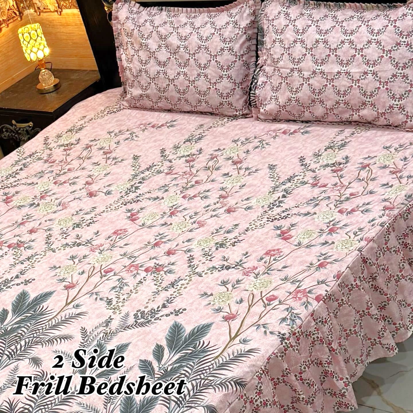 3-Piece Frill Bed sheet Set - F39