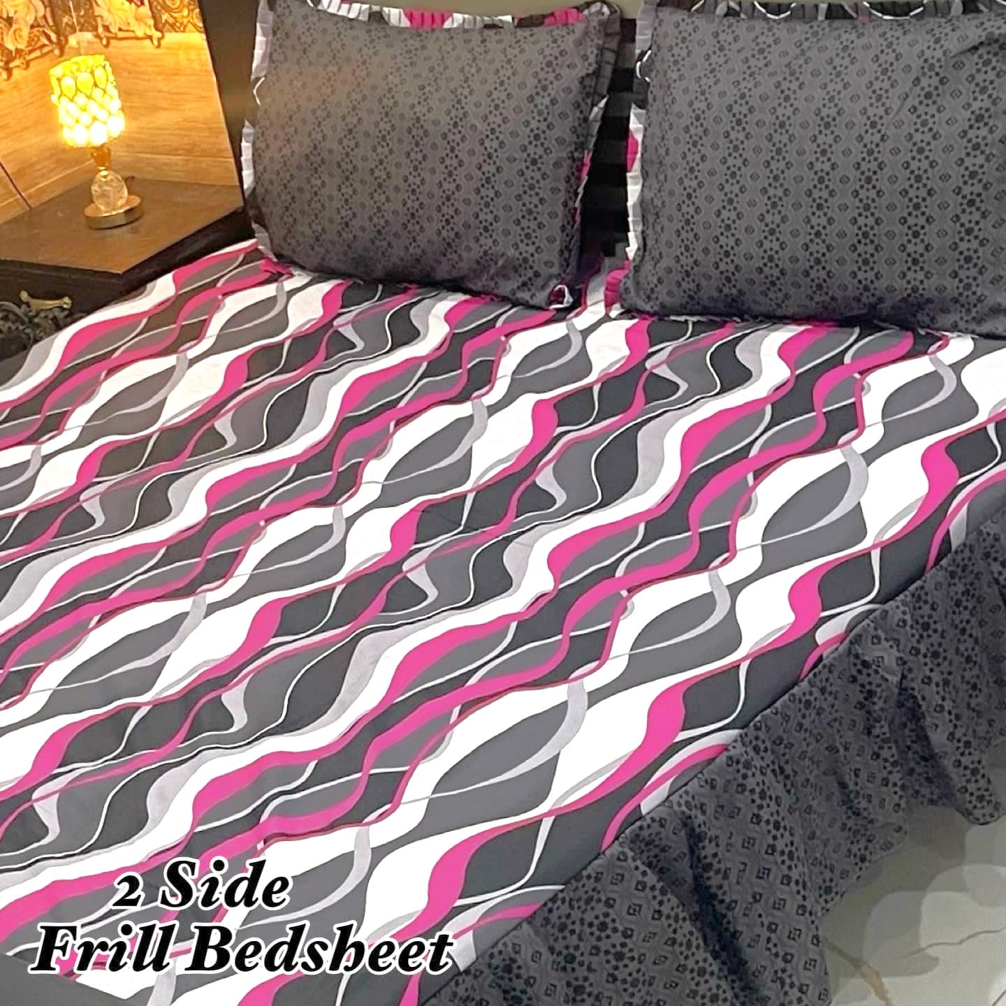 3-Piece Frill Bed sheet Set - F41