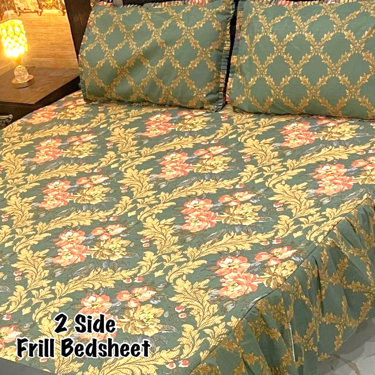 3-Piece Frill Bed sheet Set - F47