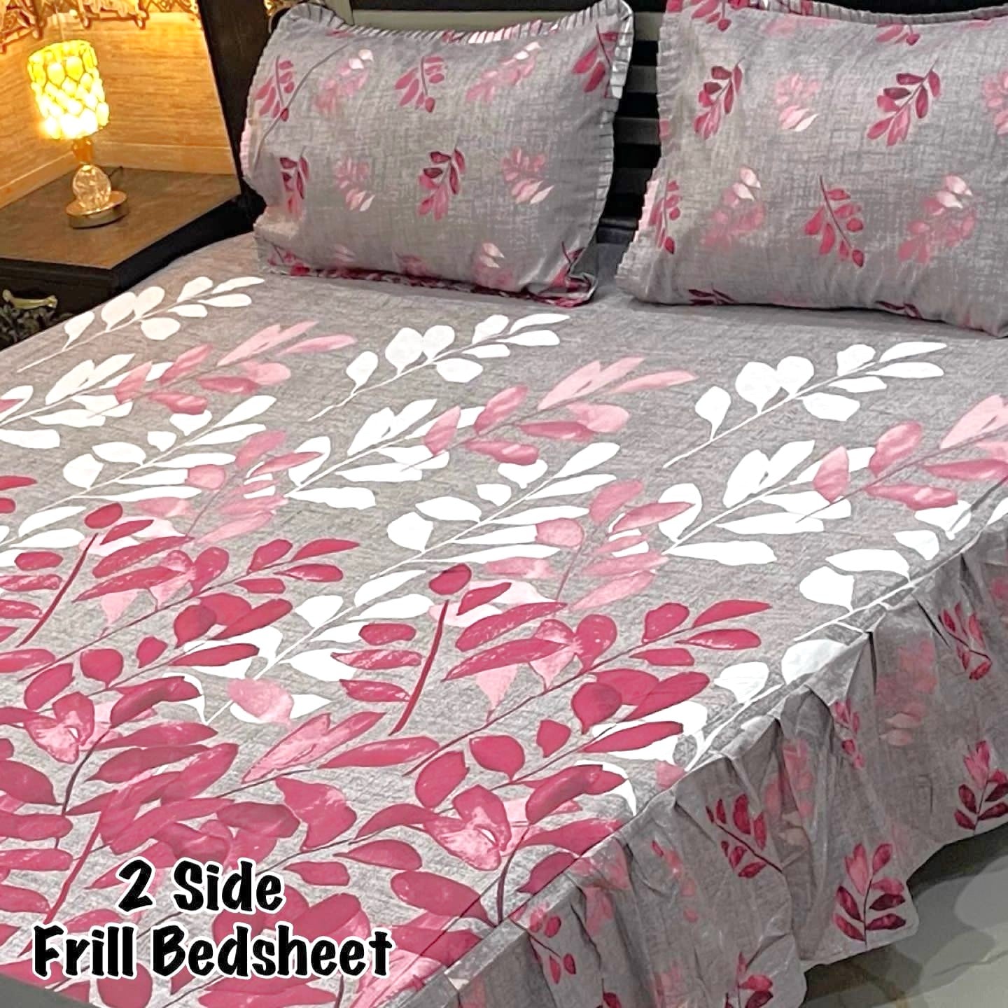 3-Piece Frill Bed sheet Set - F51