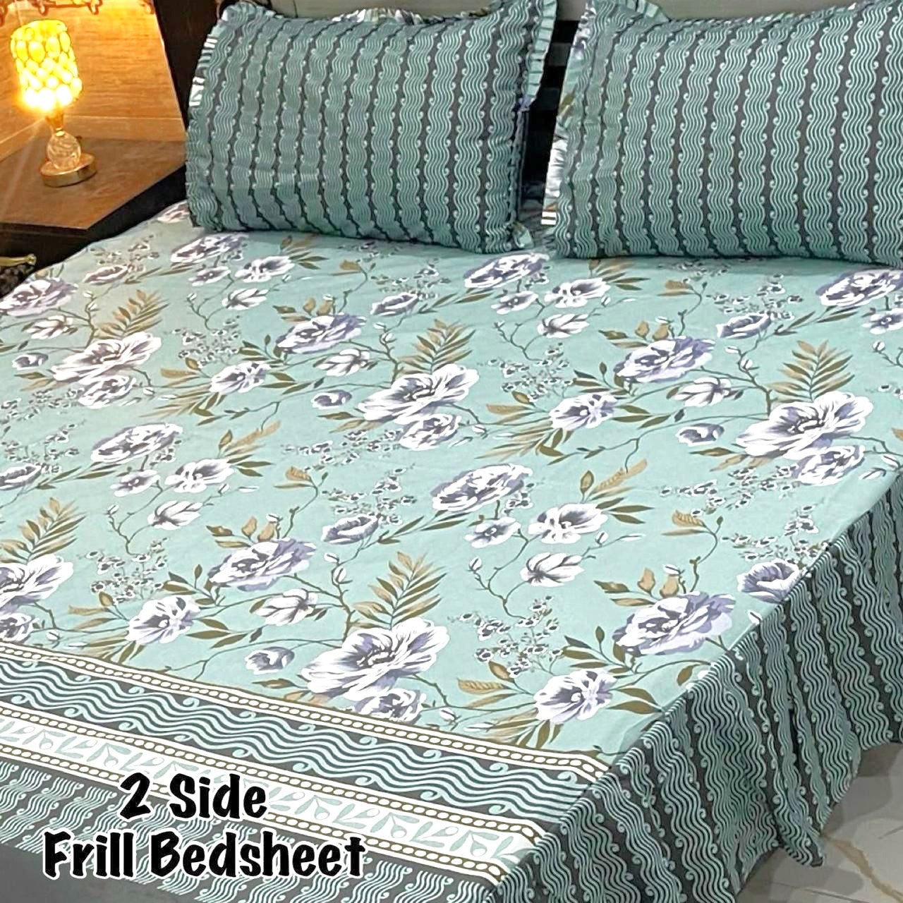 3-Piece Frill Bed sheet Set - F54