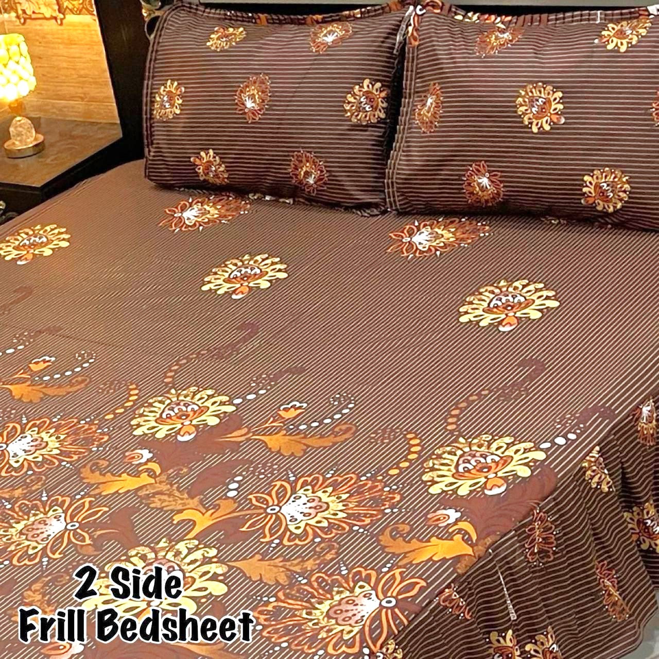 3-Piece Frill Bed sheet Set - F57