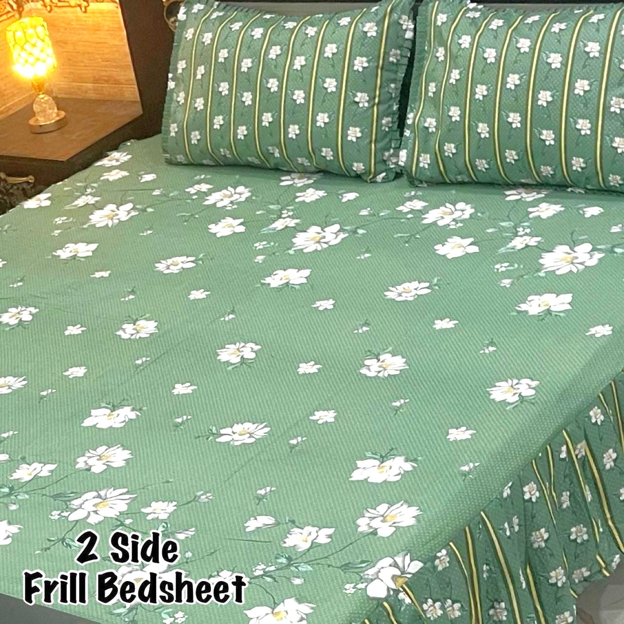 3-Piece Frill Bed sheet Set - F62