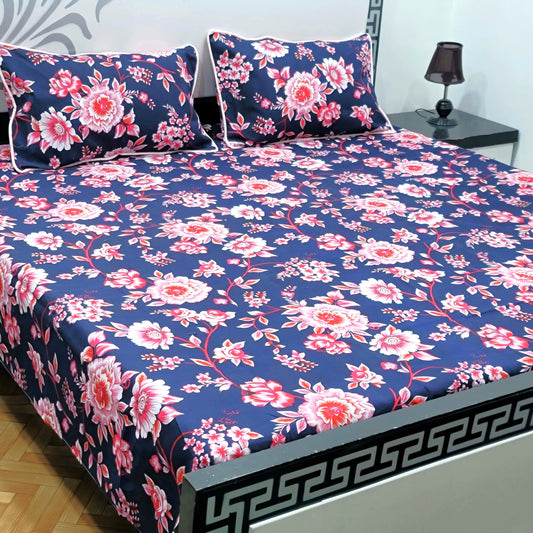 3-Piece Crystal Cotton Bedsheet Set - B54