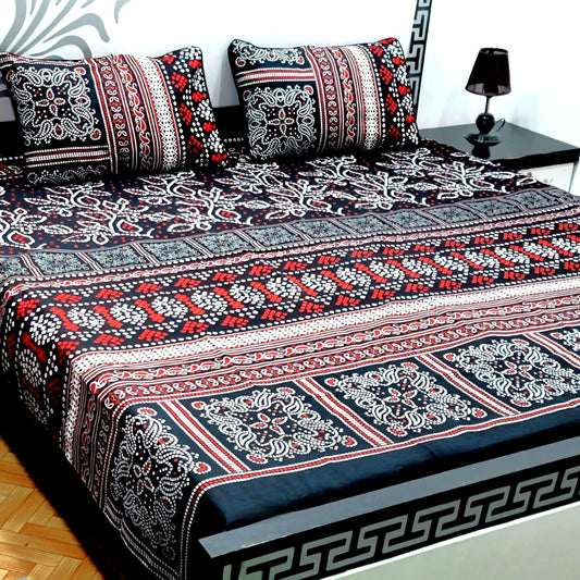 3-Piece Crystal Cotton Bedsheet Set - B56