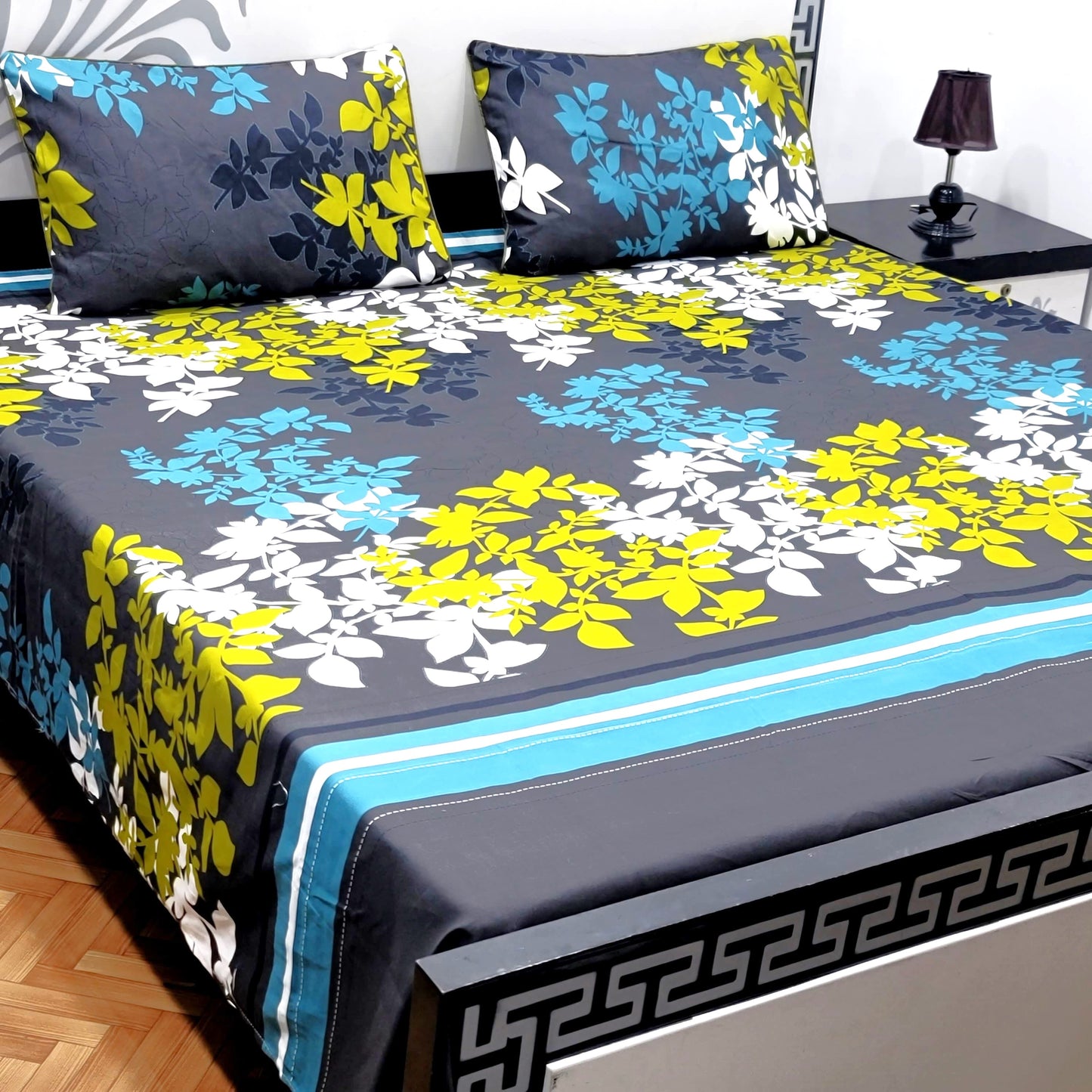 3-Piece Crystal Cotton Bedsheet Set - B62