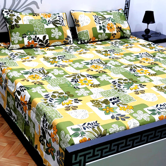 3-Piece Crystal Cotton Bedsheet Set - B63