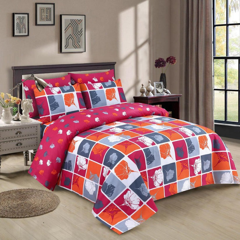 100% Pure Cotton 7 Piece Comforter Set - L16