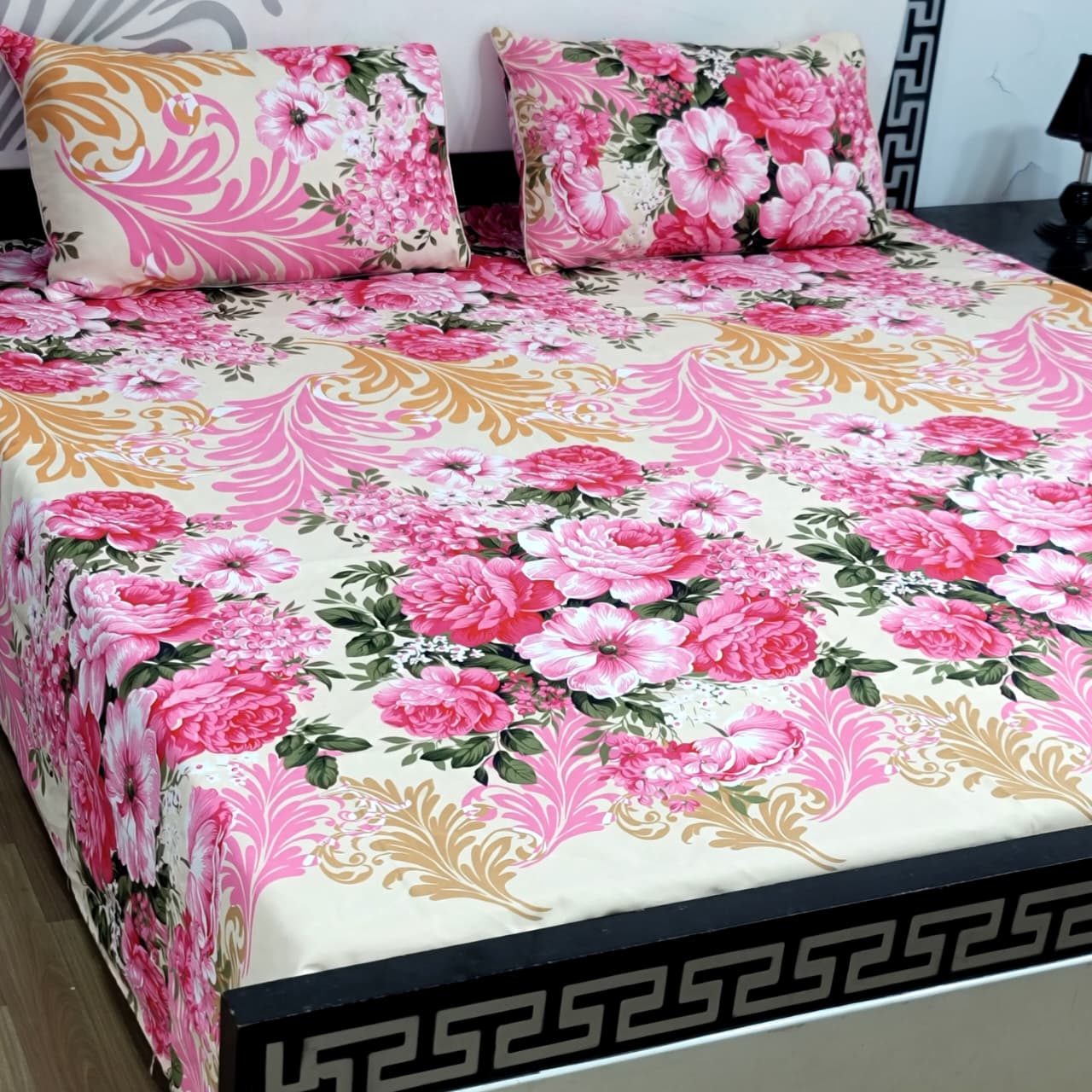 3-Piece Crystal Cotton Bedsheet Set - B67