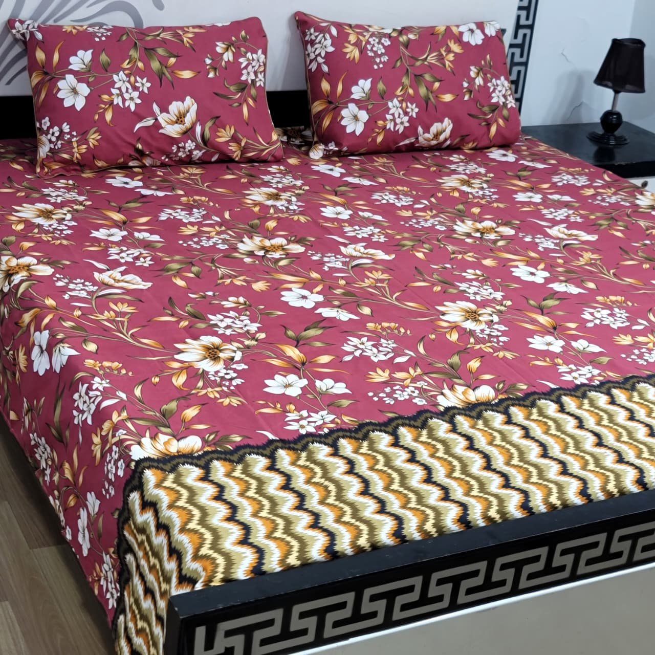 3-Piece Crystal Cotton Bedsheet Set - B71
