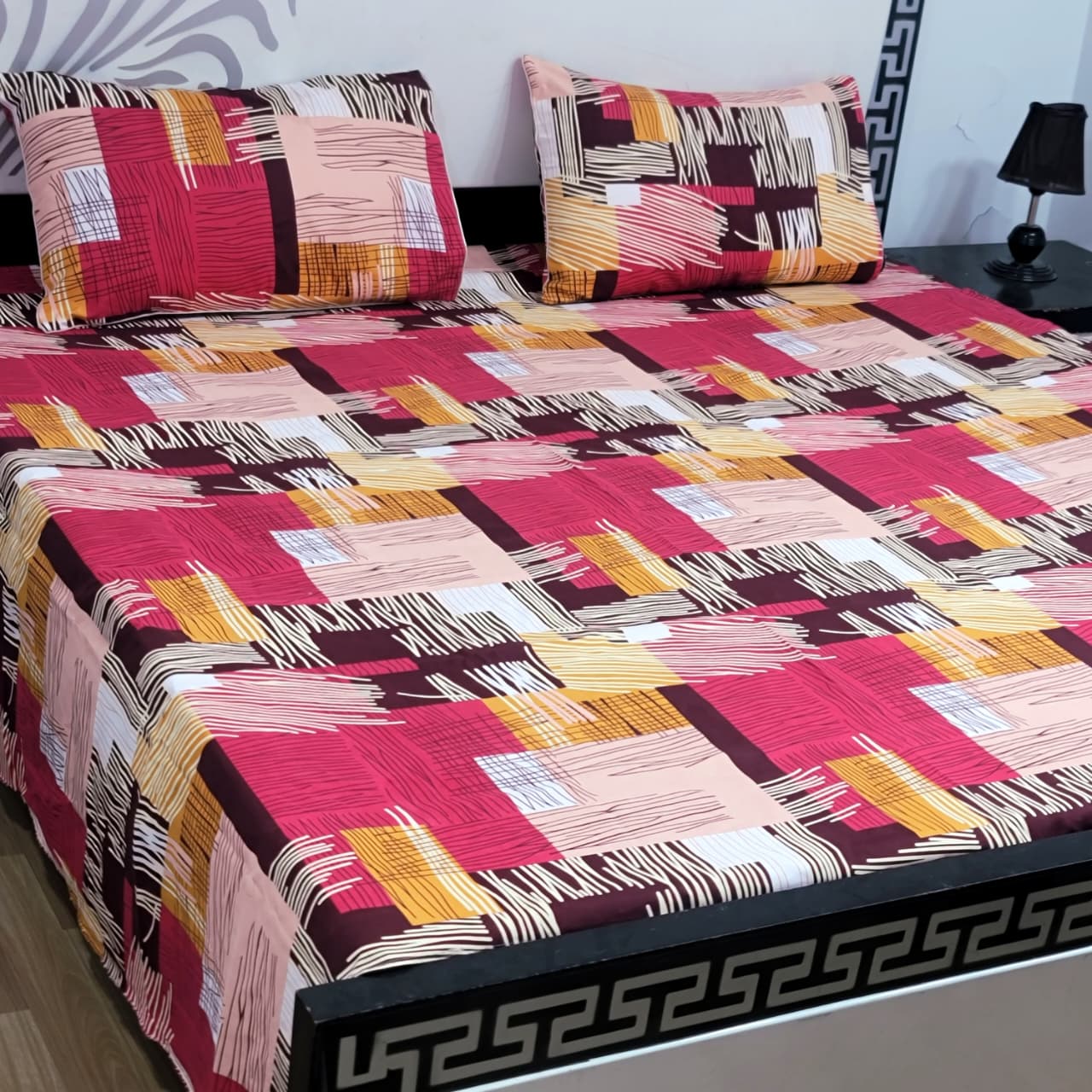 3-Piece Crystal Cotton Bedsheet Set - B84