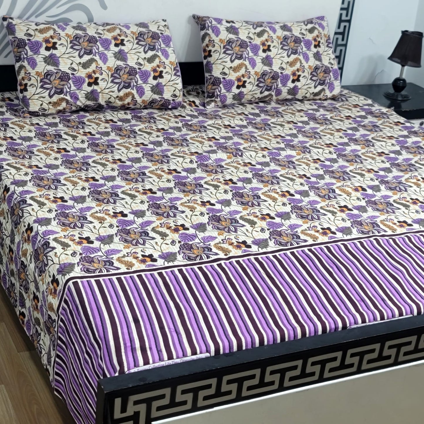 3-Piece Crystal Cotton Bedsheet Set - B86