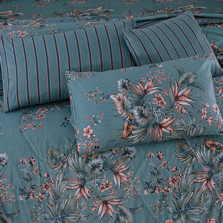 100% Pure Cotton 7 Piece Comforter Set - L87