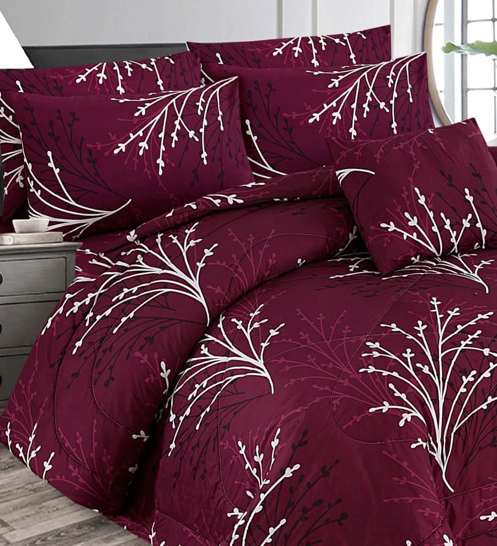 100% Pure Cotton 7 Piece Comforter Set - L52