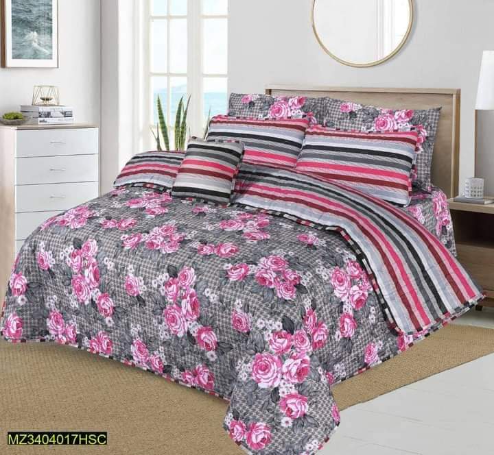 100% Pure Cotton 7 Piece Comforter Set - L59