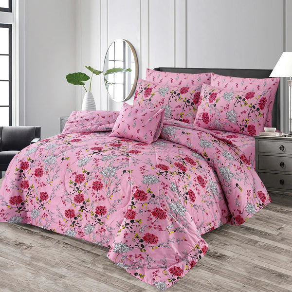 100% Pure Cotton 7 Piece Comforter Set - L51